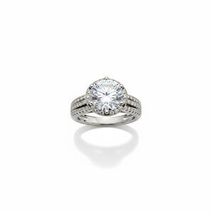 Jewelry Solid 925 Sterling Silver 2ctw Round Cut Moissanite Stone Band Ring